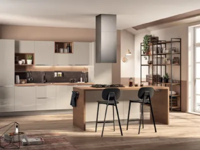 Cucina industrial chic, con penisola: Urban