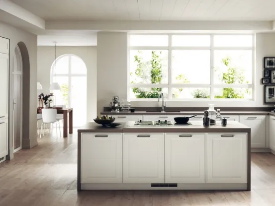 Cucina su misura Favilla Bianco Prestige di Scavolini